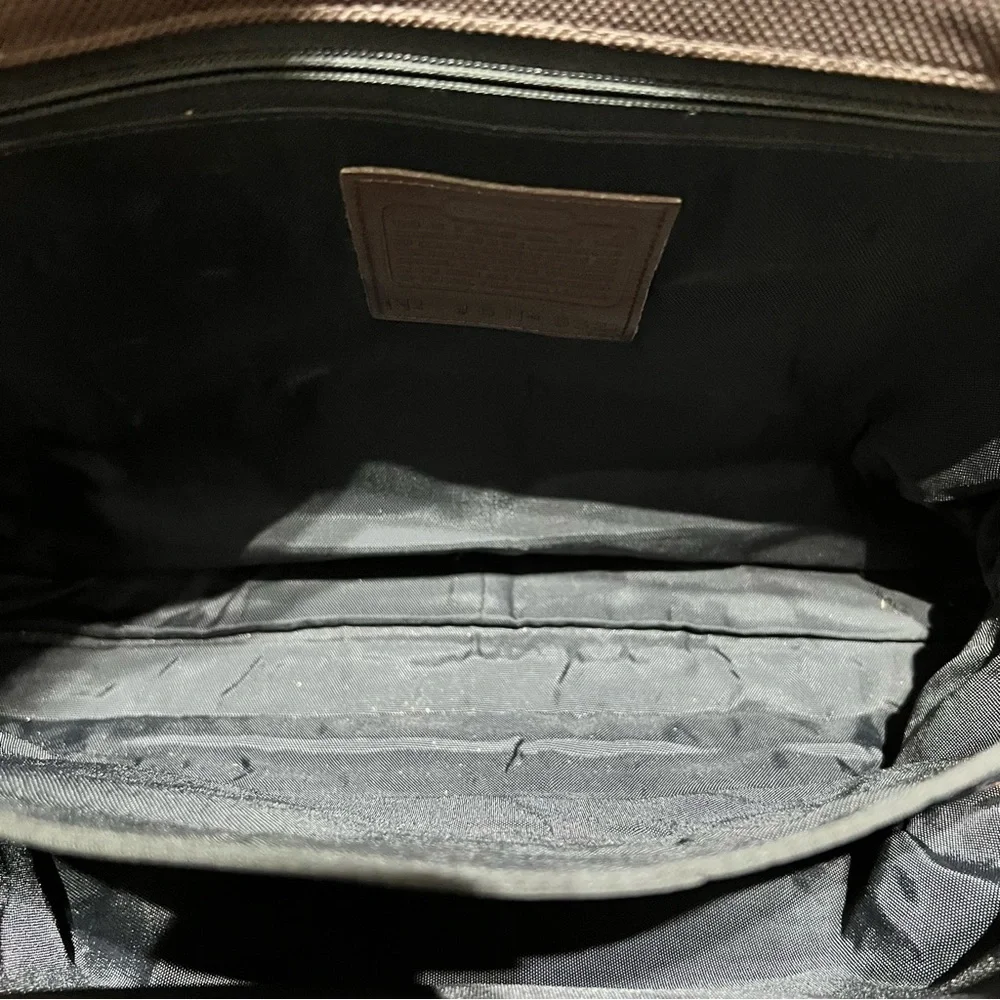 Coach Brown Canvas Messenger Bag
